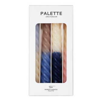 Palette Amsterdam - dip dye kaarsen - set van 4 - Nordic Nights