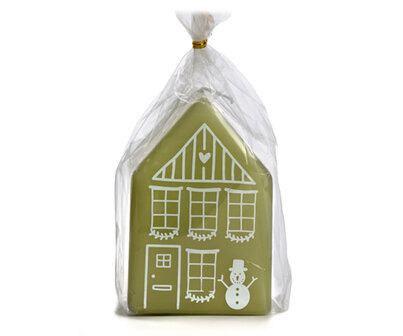 Huis Kerst kaars &ndash; By Kimmi - eucalyptus - Groot