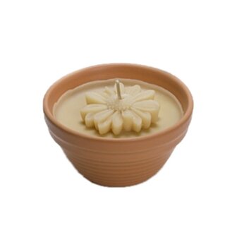 Flower bowl kaars - apricot - Rustik Lys 